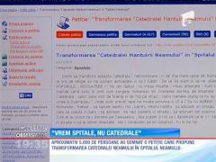 "Vrem spitale, nu catedrale"! Petiţie pentru transformarea Catedralei Mântuirii Neamului, în Spitalul Neamului