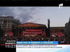 Lacrimi şi emoţii! Andre Rieu, moment de reculegere la clubul Colectiv