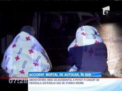 Accident de autocar pe o autostradă SUA. Şase morţi şi şase răniţi