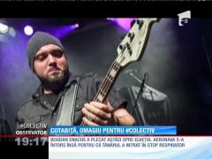 Gabriel Cotabiţă, omagiu pentru victimele incendiului din Colectiv