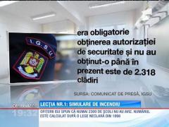 Simularea de incendiu în şcolile care nu au aviz ISU