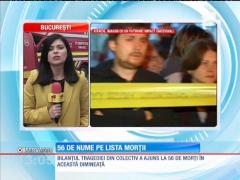 Bilanţul tragediei din Colectiv a ajuns la 56 de morţi