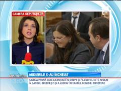 VIDEO! Raluca Prună, propusă pentru portofoliul Justiției, avizată favorabil de comisiile de specialitate