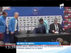 Meci amical cu mesaj între Anglia și Franța