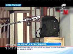 Un rucsac lăsat pe o cutie de gaz a creat panică la Piatra Neamţ