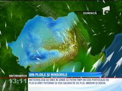 Cod portocaliu de vânt şi de NINSORI! Zonele afectate