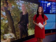 Imbracată in piele, Octavia Geamănu a fost protagonista unui pictorial