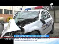 Accident rutier în Galați - un polițist a murit, iar un altul a fost grav rănit