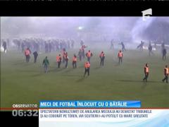 Meci de fotbal înlocuit cu o bătălie, în Grecia