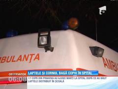 Cornul şi laptele i-au trimis aseară pe 17 copii în spital!