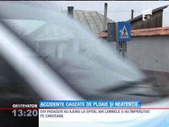 Accidente cauzate de ploaie în judeţul Vrancea