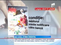 Bancherii cer preşedintelui Iohannis reexaminarea legii care scapă clienţii de împrumut prin predarea imobilului