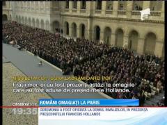 Români morţi în atentale din Franţa, omagiați la Paris