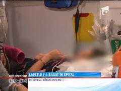 Laptele primit la şcoală a băgat în spital 20 de copii de la o şcoală din Feteşti