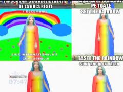 Andreea Bălan, apariție colorată de 1 Decembrie