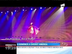 Anca Bucur a câştigat titlul de Miss Fitness America 2015