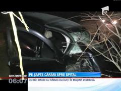 Doi tineri au provocat un accident pe o şosea din Neamţ