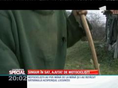 Special! Petru Teleu are 85 de ani şi este singurul localnic din satul Copileţ, Hunedoara