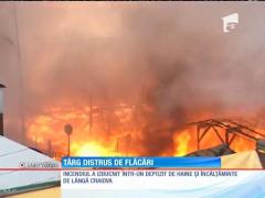 Incendiu devastator în Craiova. Pompierii au intervenit cu șase autospeciale