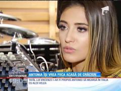 Antonia nu își va vedea fetița în România, de Crăciun