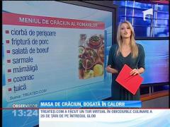 Masa de Crăciun, bogată în calorii