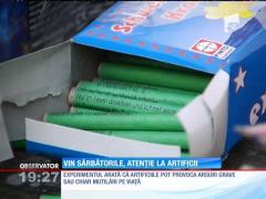 Artificiile pot provoca arsuri şi chiar mutilări pe viaţă