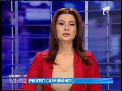 Ciobanii s-au ciocnit cu jandarmii, în faţa Palatului Parlamentului