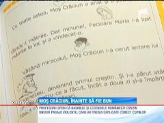 O legendă înfricoşătoare despre Moş Crăciun a ajuns într-un caiet de lucru pentru clasa pregătitoare