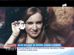 Corina Ioniţă a supravieţuit miraculos, după ce a fost cuprinsă de flăcări în Colectiv