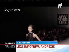 Franţa a interzis prin lege manechinele anorexice