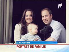 Prinţul William şi ducesa Catherine, poză de familie