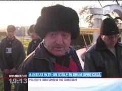 Un bărbat din Constanța a intrat într-un stâlp în drum spre casă
