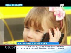 O fetiță de trei ani din Anglia a reuşit să-şi salveze mama însărcinată.