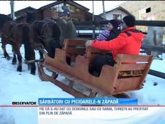La Arieşeni, sărbători cu picioarele-n zăpadă
