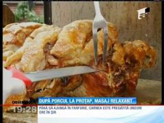 După porcul la proţap, masaj relaxant