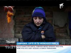 Fii Moş Crăciun pentru un campion! Raul e triplu campion naţional la lupte greco-romane şi singurul care îşi întreţine familia