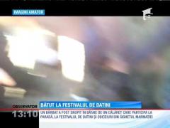 Snopit in bataie de un calaret care participa la un festival din Sighetul Marmatiei