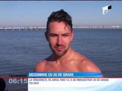 Temperaturi de 20 de grade în luna decembrie
