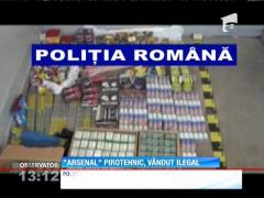 O cantitate impresionantă de petarde și articifii a fost confiscată de poliția din Galați