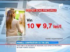 Românii au făcut primele cumpărături cu TVA 20%
