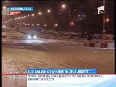 Anunţul meteorologilor legat de ninsori: E posibil să prelungim până marţi CODUL GALBEN