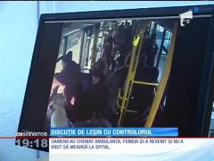 O bătrână din Piteşti a leşinat lângă controlorul din autobuz