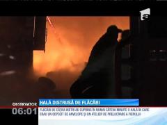 Un depozit de anvelope şi un atelier de prelucrare a fierului, mistuite de flăcări în Medgidia