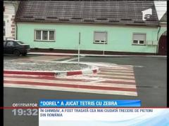 Cea mai ciudată trecere de pietoni din România, în Ghimbav