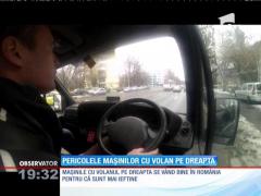 Șoferii care conduc mașini cu volanul pe partea dreaptă - obligați să facă cursuri suplimentare