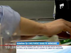Românii cheltuiesc cei mai mulţi bani pe mâncare