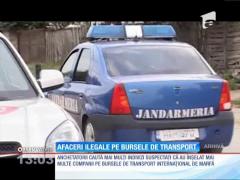 Infractorii români fac afaceri ilegale pe bursele de transport