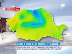 Noaptea trecută, cea mai caldă noapte de 11 spre 12 ianuarie din istorie