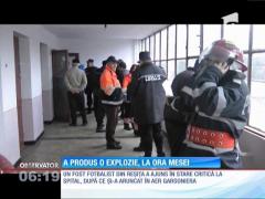 Un fost fotbalist a fost dus în comă indusă la spital, după ce şi-a aruncat garsoniera în aer, din greşeală