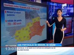 Meteorologii au emis cod portocaliu de ninsori
